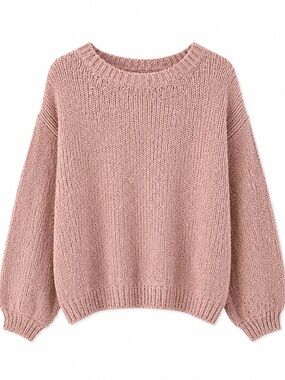 Listicle Women's Crewneck Sweater - Blush Pink